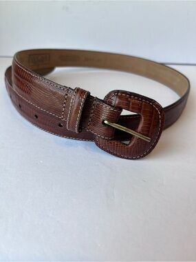 Vintage WCM New York Brown Leather Belt